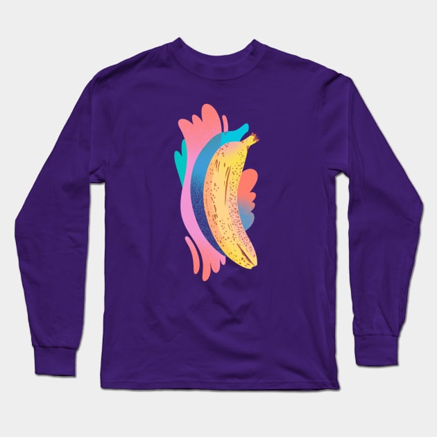 Banana Long Sleeve T-Shirt by JordanKay